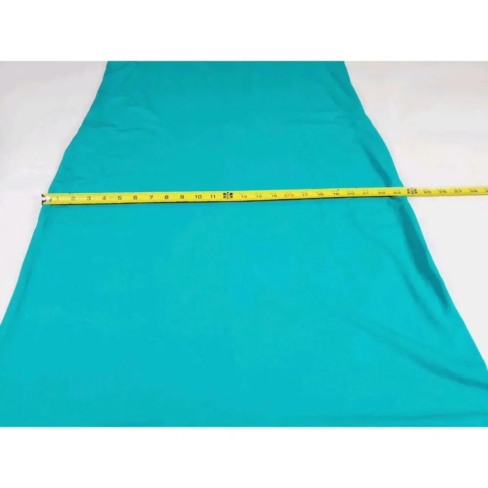 J. Jill Wearever Collection Womens Medium Dress Stretch Knit Pockets Aqua Travel